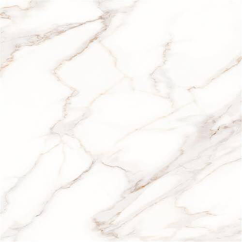 Duratiles Seramik 45x45 cm Calacatta Beyaz 1.Kalite Parlak Yer Karosu - 1
