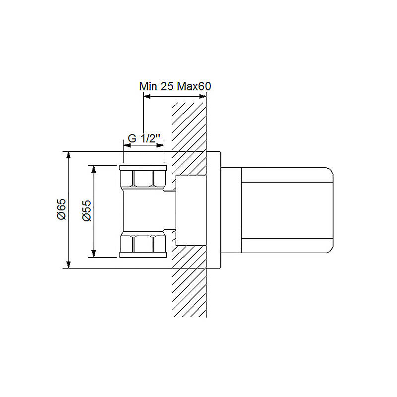 Newarc Aqua Stop Valf PPRC Gövdeli Siyah 941632B - 2