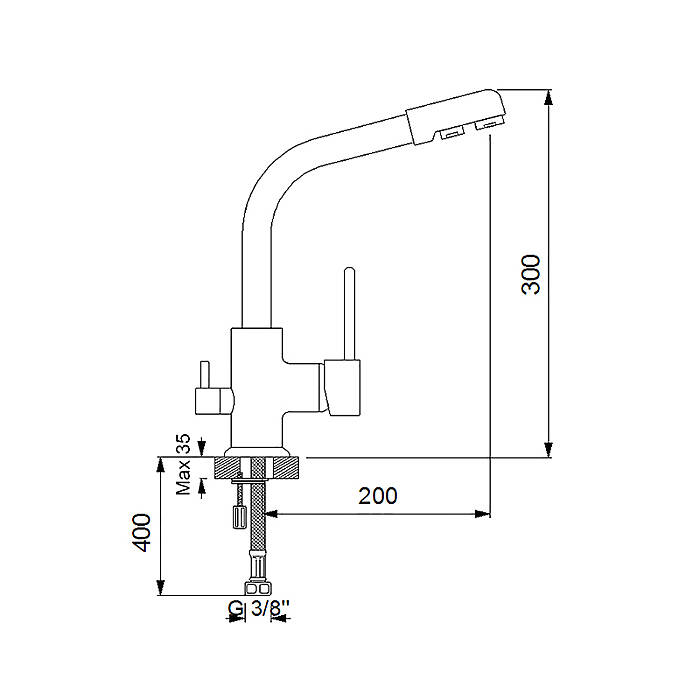 Newarc Arıtma Su Girişli Evye Bataryası 125589N - 2