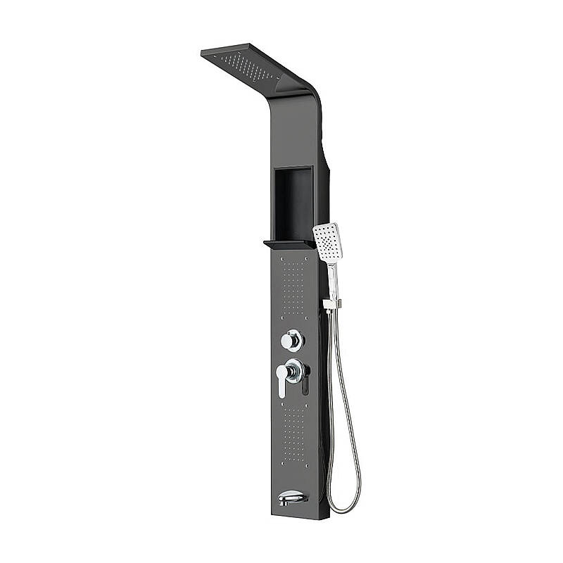 Newarc Domino Duş Paneli Metalik Gri 440971G - 1