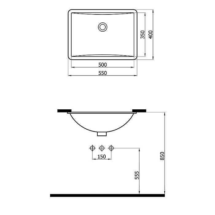 Newarc Dream Tezgah Altı Lavabo 2024 (HIL.L055) - 2