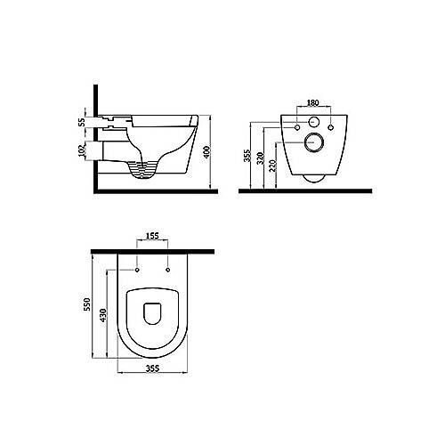 Newarc Idea Asma Klozet 3825 (IDE.K025) - 2