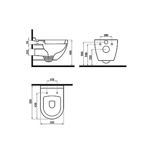 Newarc Modern Asma Klozet 3823 (MOD.K023) - 2