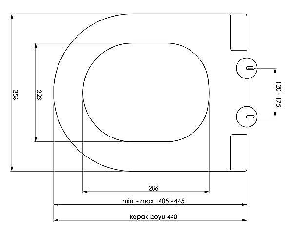 Newarc Modern Klozet Kapağı 7201 - 2