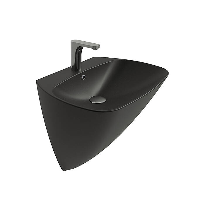 Newarc Mono Monoblok Lavabo Mat Siyah 3818MB