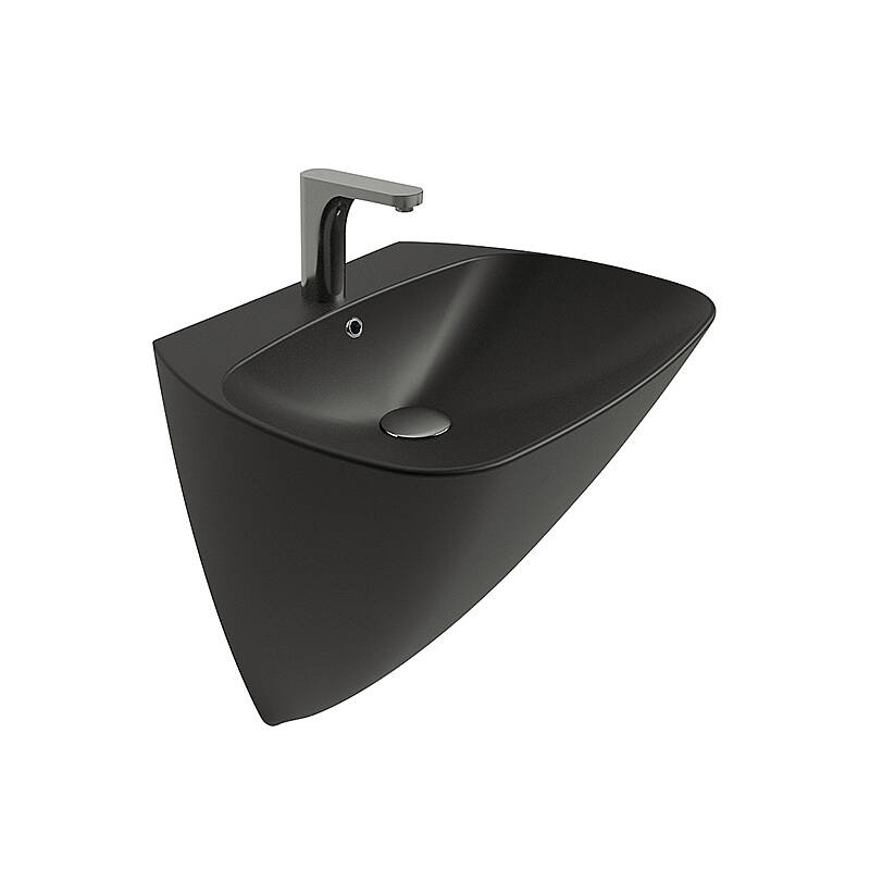 Newarc Mono Monoblok Lavabo Mat Siyah 3818MB - 1