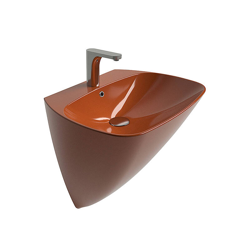 Newarc Mono Monoblok Lavabo Parlak Turuncu 3818O - 1