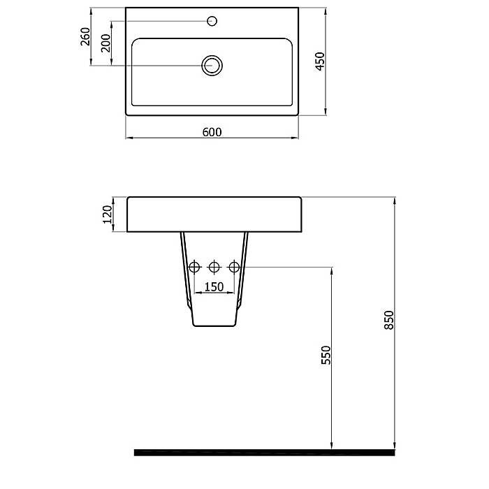 Newarc Power Lavabo 4800 (POW.L060) - 2