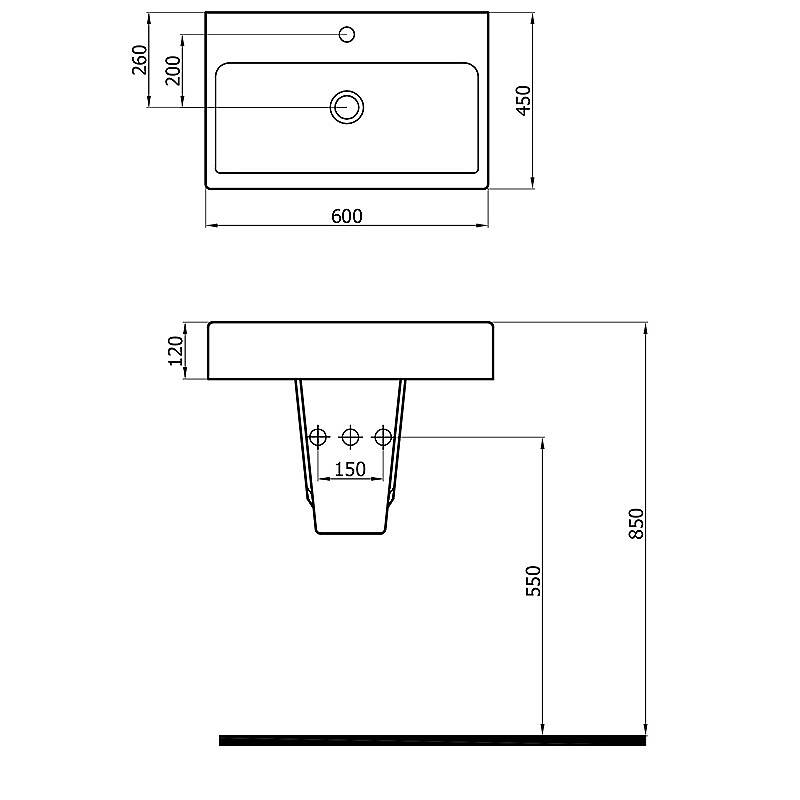 Newarc Power Lavabo 4800 (POW.L060) - 2