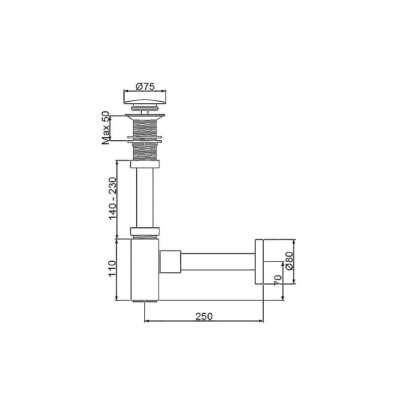 Newarc Sifon Takımları Corner Lavabo Sifonu 760522 - 2