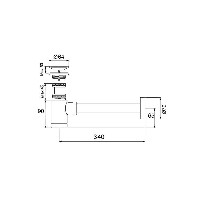 Newarc Sifon Takımları Newart Lavabo Sifonu 750521 - 2