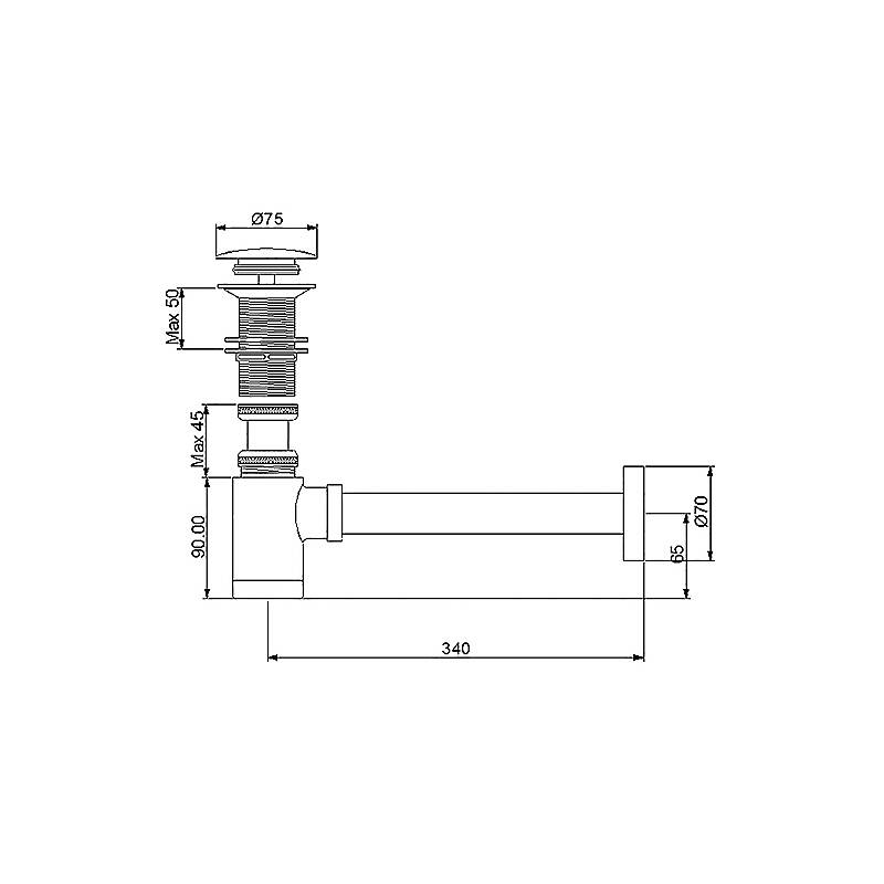 Newarc Sifon Takımları Newart Lavabo Sifonu 750522 - 2