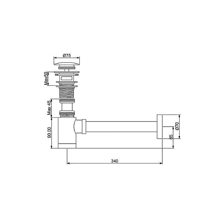 Newarc Sifon Takımları Newart Lavabo Sifonu 750523 - 2