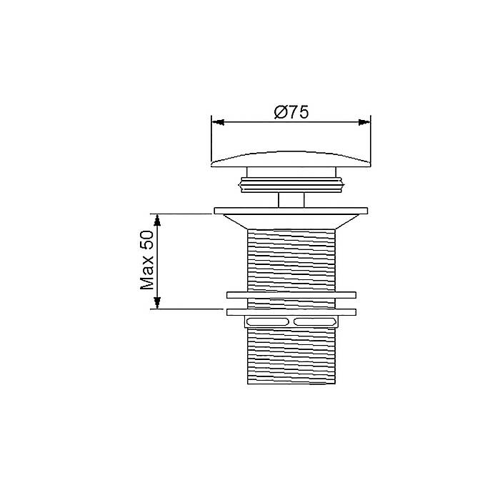 Newarc Sifon Üst Takımı Basmalı Bronz 740772E - 2