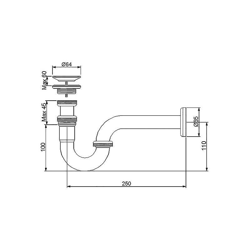 Newarc Smart Lavabo Sifonu 740521 - 2