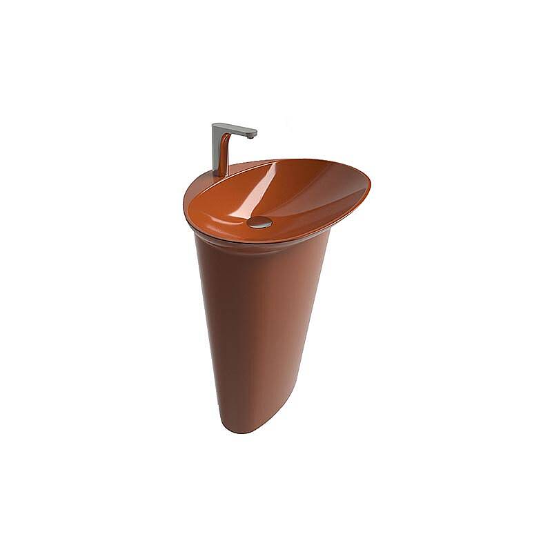 Newarc Stella Tabandan Lavabo Parlak Turuncu STE.L.085O - 1