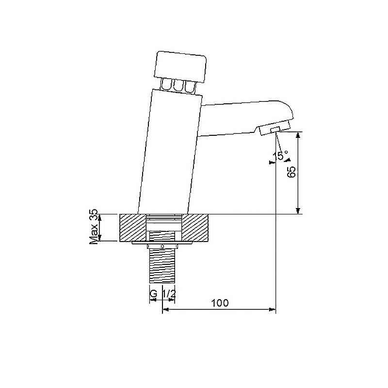 Newarc Tekno Zaman Ayarlı Yüksek Lavabo Bataryası 516014 - 2