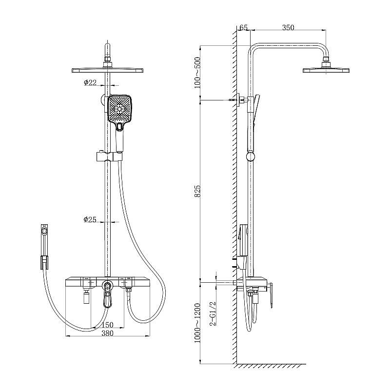 Newarc Zeta Digital Duş Ünitesi Metalik Gri 671535 - 2