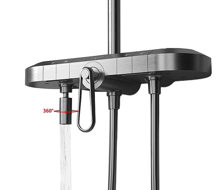Newarc Zeta Digital Duş Ünitesi Metalik Gri 671535 - 3